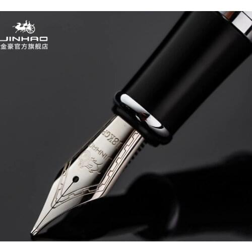 Jinhao X750 Fountain Pen Gift Set Luxury Business Metal Stainless Steel color Clip Medium Nib Office Signature School