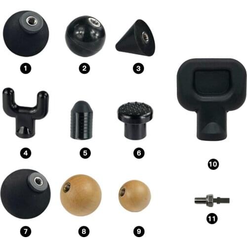 Massage Head Collection Replaceable Percussion Instrument Deep Massage Gun Puzzle Tip Set Body Muscle Massage gun accessories