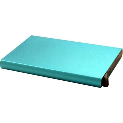 Mini card packaging creative aluminum metal box business ID name credit card holder neutral ultra-thin card storage box