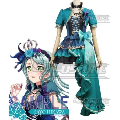 Cosplay Costume Anime Bang Dream! Hikawa Sayo Roselia 5th Single Dresses Christmas Halloween Free shipping CG332