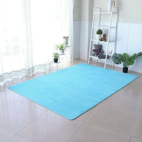 Area Rug Short Plush Coral fleece Carpet for bedroom Kids Sit Yoga Soft Non-slip Floor Door Mat Home Decoration