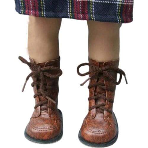 Doll Shoes Fits for 18 Inch 45CM girl Doll Black winter Boots Shoes Doll Accessories Madame Alexander Doll Shoes