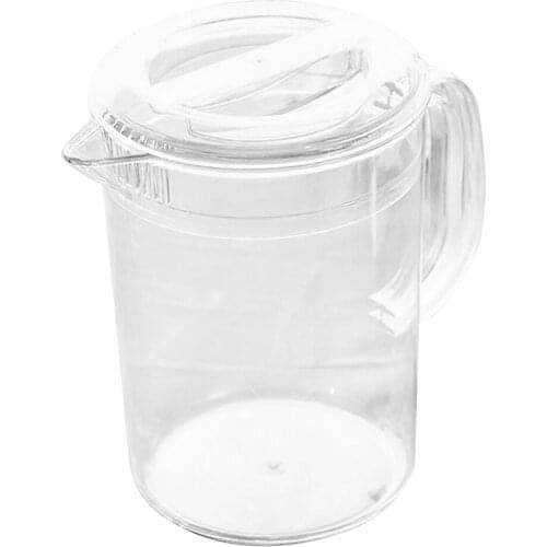 2 Pack Of Plastic Water Pitcher With Lid, Hot And Cold Water Jar For Water, Ice Tea Juice Container, 2L