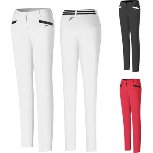 Summer Thin Golf Ladies Breathable Casual Fashion Slim Pants Sports Outdoor High-Quality Anti-Wrinkle and Anti-Pilling