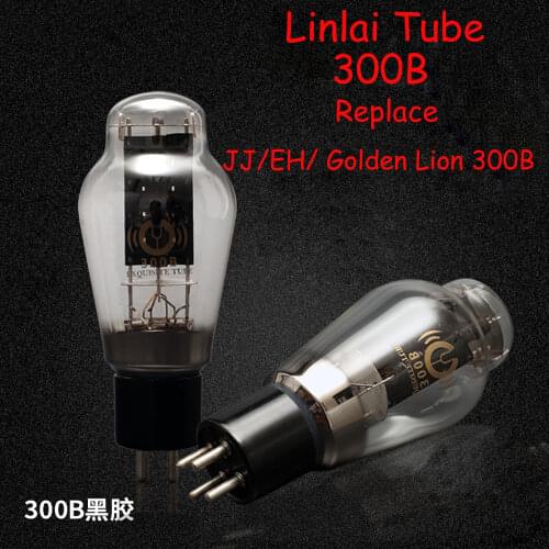 Linlai tube 300B replaces JJ EH Golden Lion 300B black plastic nickel plated/white porcelain gold plated feet