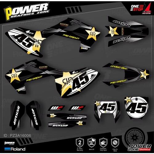PowerZone Custom Team Graphics Decals 3M Stickers Kit For Husqvarna Sticker 2016-18 TC FC TX FX FS 2017-19 TE FE 125-450cc 06