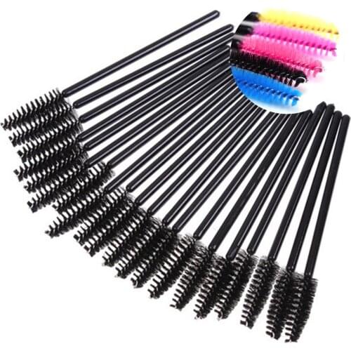 50pcs/lot Glad Lash Cosmetic Eyelash Extension Disposable Mascara Wand Brush Wands Makeup Applicator Lash Make Up Tool Wholesale