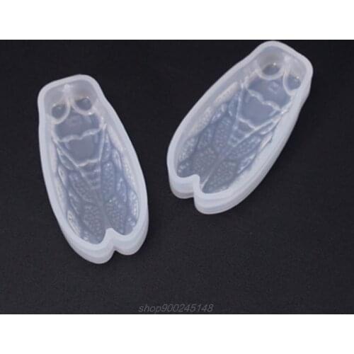 Crystal Epoxy Cicada Shape Silicone Mold DIY Handmade Jewelry Pendant Mould Making Tool M01 21 Dropship