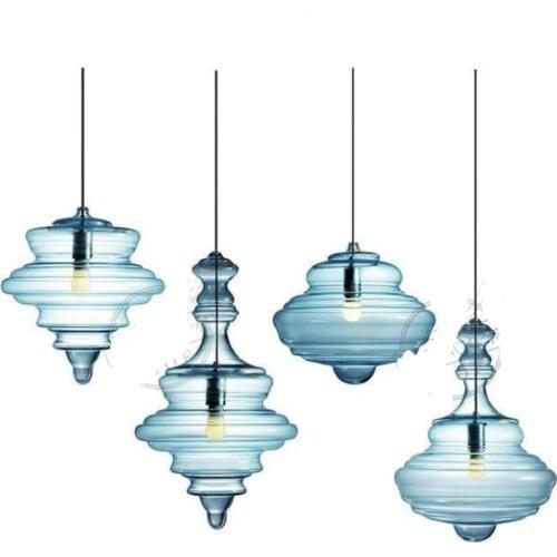 High End Nordic Designer Handmade Special-shaped Crystal Glass E27 Pendnat Light For Living Room Dining Room Cafe Bar Deco 1957