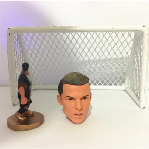 Soccerwe 2.5cm Height Ronaldo Head Doll Environmental Painting Figures Best for 10cm Body Puppets