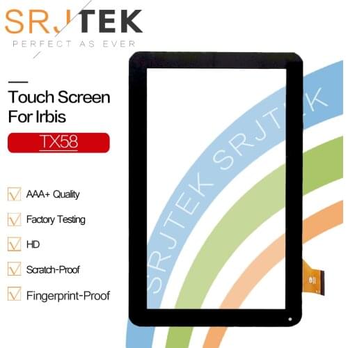 Srjtek 10.1" inch New 10.1'' inch For Irbis TX58 TX 58 Touch Screen Digitizer Tablet PC Sensor Replacement Part