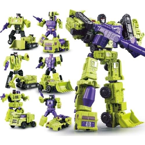 Transformation WEIJIANG L8011 alloy ko gt Devastator metal figure toys Action Figure Robot Car Truck Model kid adult Toy