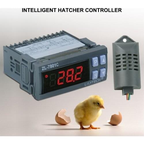 ZL-7801C Poultry Egg Incubator Temperature and Humidity Controller LCD Digital Incubator Incubation Humidity Controller 220V