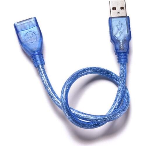 Hot Blue 23cm USB 2.0 Extension Male to Female Connector Cable for Mouse/Keyboard/Camera