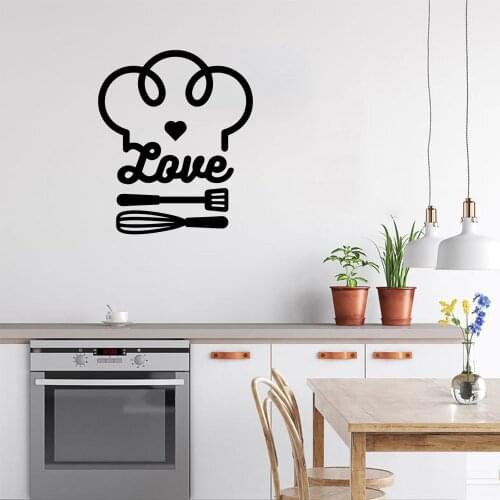Funny kitchen Wall Sticker Removable Wall Stickers Diy Wallpaper For Kids Room Living Room Home Decor Decal Creative Stickers