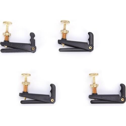 4pcs Metallic Material Violin Fine Tuner Adjuster Copper Plating Screws for 3/4 4/4 Size Violin Accessories