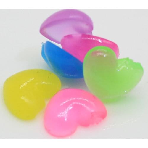 50/100pc Soft Squishy Heart Candy Flat Back Resin Cabochons Handmade Resin Cabochon For Kids Accessories Phone Decoration Craft