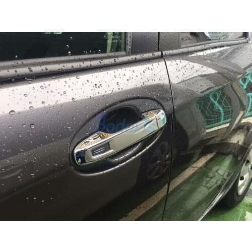 Accessories For Toyota Yaris Vitz 2017 2018 Hatchback Door Handle Cover Panel Frame Overlay With Without smart hole Car Styling