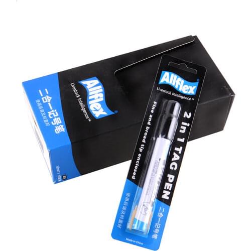 Allflex Animals Black Ear Tag Pen Pig marker Pens for Cattle Sheep Farm dedicated Ear - Tags Number Markers veterinary Tools