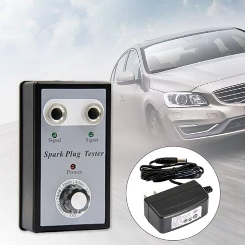 12V Car Two Channel Spark Plug Tester Plug Analyze Adjustable Dual Hole Ignition Testers Automotive Diagnostic Tool