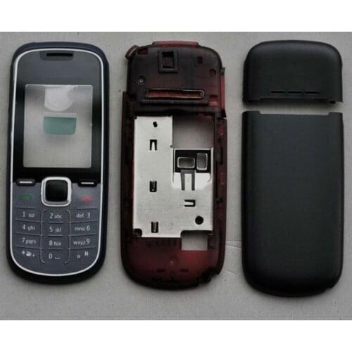 BINYEAE New Plastic Full Housing For Nokia 1662 Key Board Display Glass+Middle Frame+Back Cover Case 1662 Replacement Part