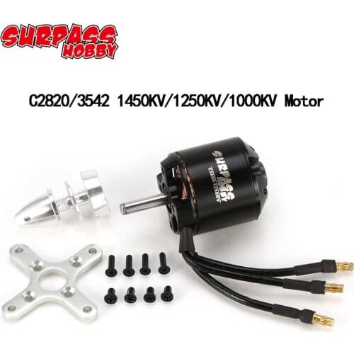 C2820/3542 1450KV 1250KV 1000KV Outrunner Brushless Motor 4.0mm Shaft compatible 2-4S Lipo/50A ESC FPV Multirotor Quadcopter