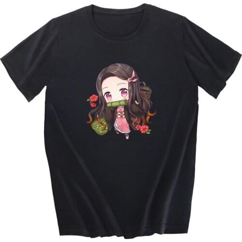 Japan Anime Demon Slayer T-Shirts 2020 Cotton Summer Mens Short Sleeve Tshirts Hip Hop Casual Tops Tees Streetwear