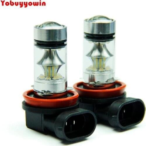 H8 H11 100 W ampoule lampe Brouillard voiture LED DRL conduite Lampe 12 V 24 V 6000 K
