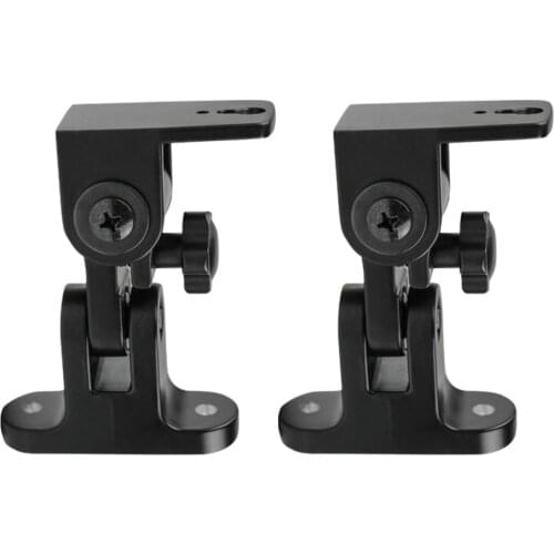 2pcs Speaker Wall Mount Bracket Zinc Alloy Universal Surround Sound Wall Holder Stand