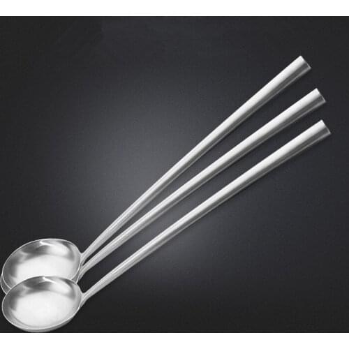 1PC 43cm Long Handle Soup Ladle Spoon Stainless Steel Spatula Sauces Spoon Tableware Kitchen Cooking Utensils Tool KX 230