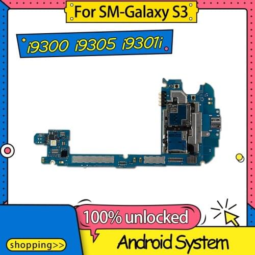 Full Function Motherboard Mainboard Logic Board For Samsung Galaxy S3 i9300 i9305 i9301i Motherboard With Android System