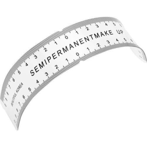 Permanent Makeup Stencils Updated Eyebrow Grooming Stencil Shaper Ruler Measure Tool Makeup Reusable Ruler