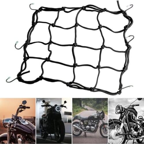 30x30cm Luggage Cargo Mesh Net Car Accessories Motorcycle Bike Helmet Holder 6 hooks Hold Mesh Net Bag Auto Car Styling Tool