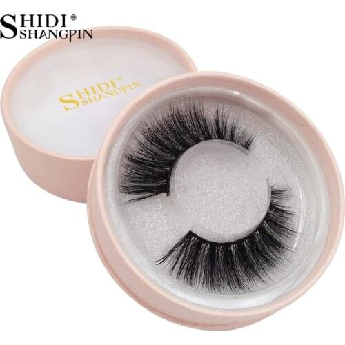 SHIDISHANGPIN 1 Pair Mink Eyelashes 3d Mink Hair Lashes Natural Long 1cm-1.5cm Full Strip Lashes Make Up False Eyelashes #75