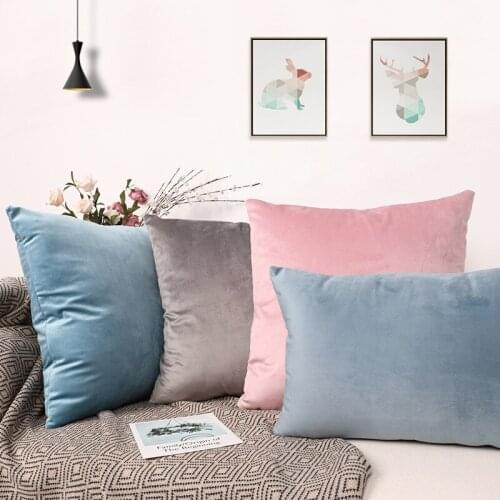 Ins Nordic sofa pillow Velvet Cushion Cover Pillow Case Pillow Case Home Decor Sofa Throw Pillow