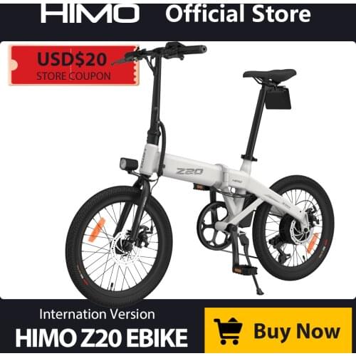 【EU STOCK】80KM Mileage HIMO Z20 Folding Electric Bicycle Ultra-Dynamic Dual Mode E-Bike 250W Moto HD LED Display Urban/Park Bike