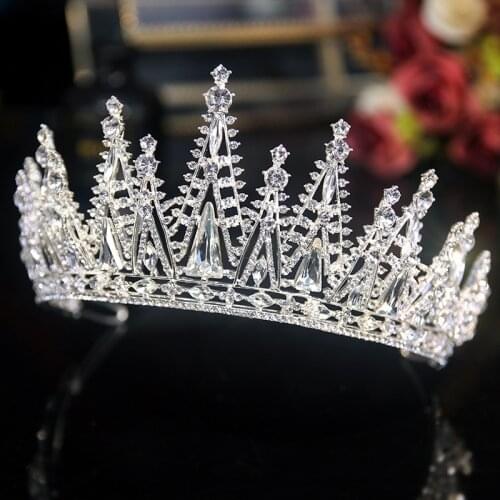Bridal Headdress Crystal Crown Headband Wedding Wedding Dress Crown Hair Accessory Crown