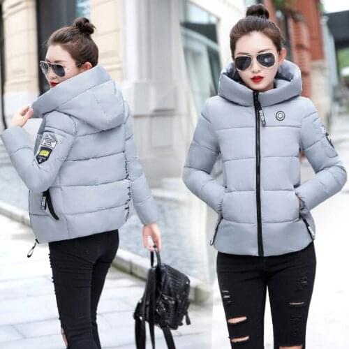 2021 Winter coat women cotton-padded jacket ladies short hooded down padded jacket womens warm and cold-proof jacket M-5XL