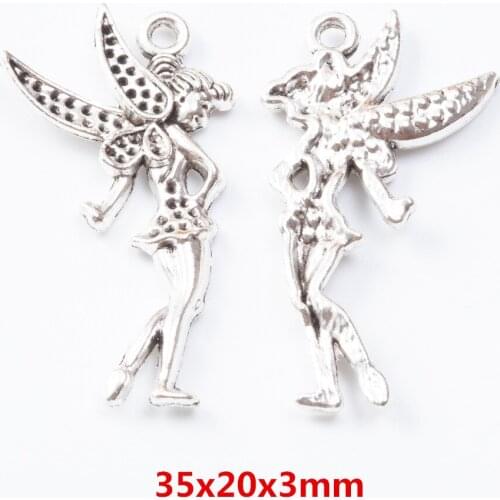 25 pieces of retro metal zinc alloy people pendant for DIY handmade jewelry necklace making 7389