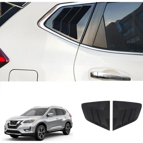 For Nissan Rogue X-Trail T32 2014 2015 2016 2017 2018 2019 2020 Accessories Rear Window Louvers Shutters Blinds Cover Trim 2pcs