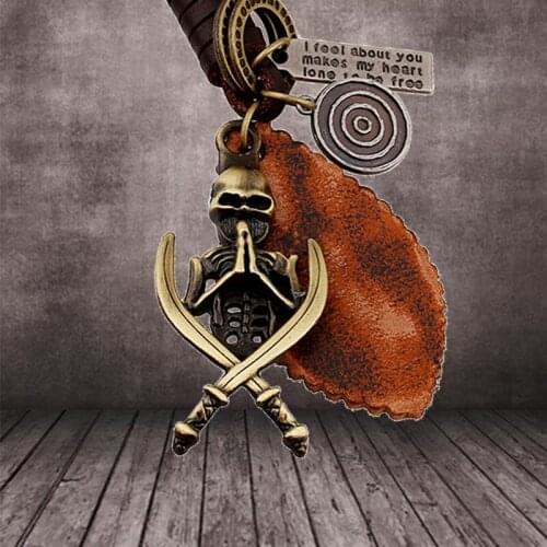 Gothic Hands Praying Skull Keychain Pendant Punk Double Knife Cross Skeleton Key Chain Keyring Vintage Car Bag Accessories Jewel