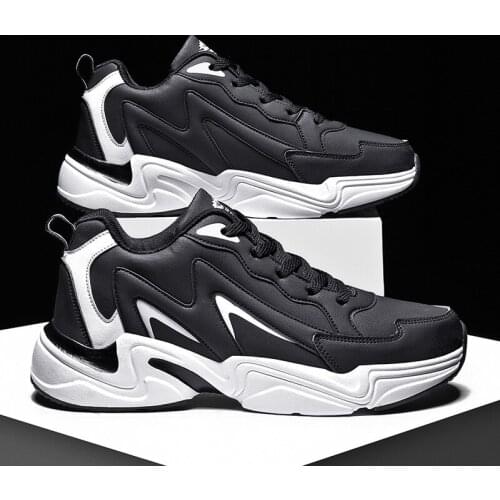 Brand PU Running Shoes Men Rubber Platform Sports Shoes For Male Size 36-45 Zapatillas Hombre Mens Sneakers Spring Autumn Winter