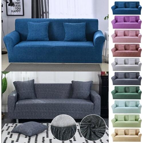 Tight Wrap Sofa Cover Elastic soft fabric Needs Order 2 Pieces Sofa Cover If L-style Sectional Corner Sofa