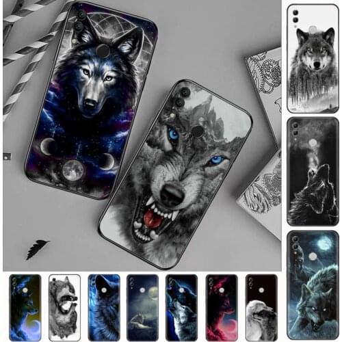 Wolf painting animal Phone Case For Huawei Honor 7C 7A 8X 8A 9 10 10i Lite 20 NOVA 3i 3e