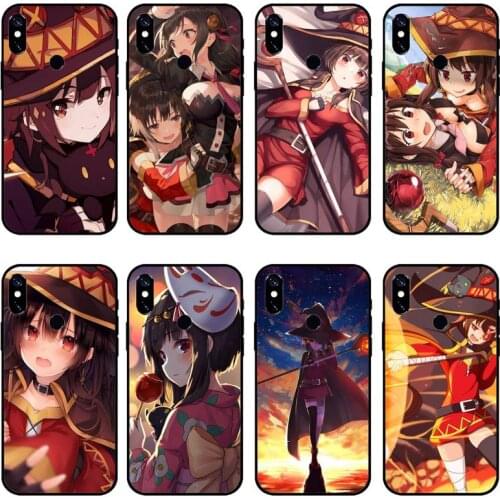Konosuba Megumin Phone Case For Xiaomi Redmi note 7 8 9 pro 8T 9A 9S Mi Note 10 Lite pro