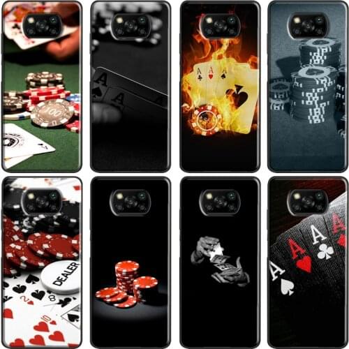 Poker Casino Art Pattern Case For Xiaomi POCO F2 Pro POCO X3 F1 Mi A3 9T Pro 10 Ultra 8 9 Max3 Mi Note 10 Lite