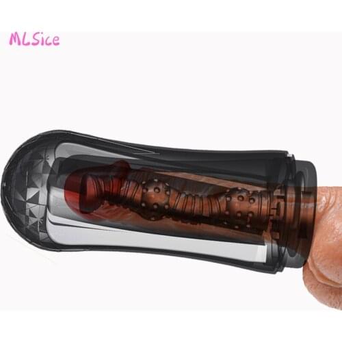 Black Vagina Male Masturbator Cup Soft Pussy Sex Toys Vacuum Pocket Cup for Men Sex Toys Adult Endurance Exercise Products