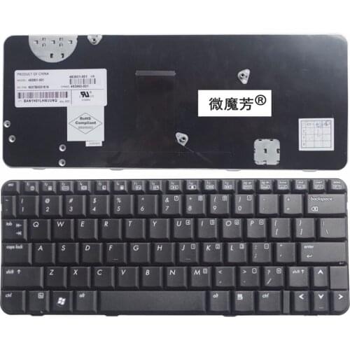 US Black New English Replace laptop keyboard FOR HP CQ20 2230 2230S