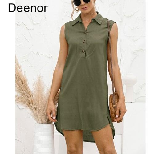 Deenor Fashionable Shirt Dresses