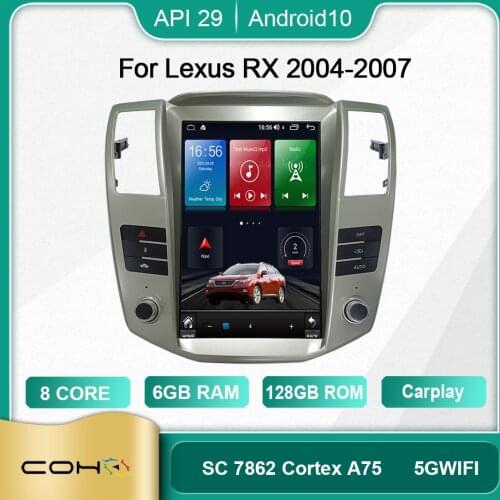 For Lexus RX 2004-2007 Android 10.0 Octa Core 6+128G Gps Autoradio Car Multimedia Player Cooling fan